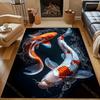 Dywan z nadrukiem ryb Koi 3D do salonu, sypialni, przy łóżku, pod sofę, mata podłogowa, nowoczesny wystrój domu, dywanik do przedpokoju, korytarza, duży rozmiar