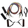 11Pcs/Set Pilates Yoga Latex Expanders Elastic Resistance Fitness Equipment Band for Home Exercise