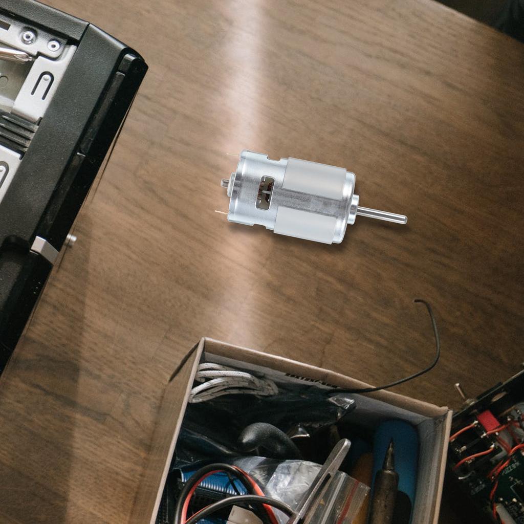 24V 775 Dc Motor Mini Electric Gear Motor High Power Output DIY Projects Long Shaft Bearings Durable Cylindrical