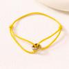 Bracciale Intrecciato Minimalista Regolabile a Tre Anelli - Gioiello di Coppia Trendy di Alta Qualità