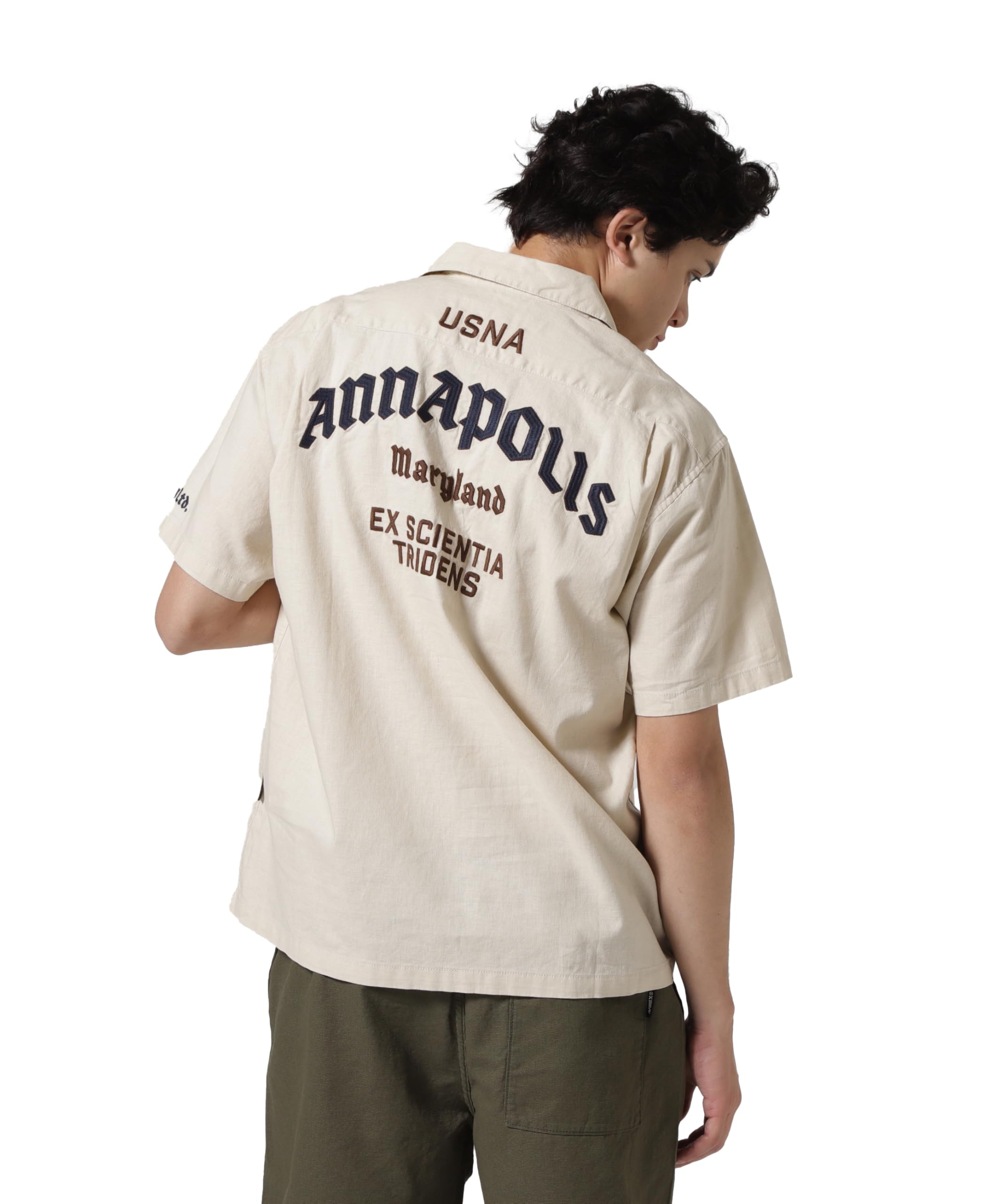 AVIREX ANNAPOLIS WORK SHIRT M 362 ivory 783-5123011