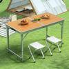 Portable Aluminum Folding Table - Multifunctional Dining, Study, or Outdoor Use