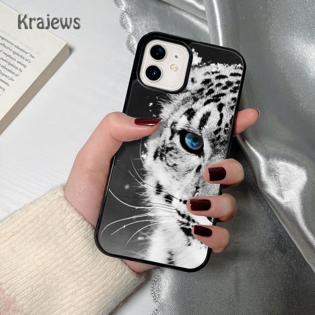 Krajews Tier Tiger weiche Handyhülle Abdeckung Für iPhone 17 Air 16 15 14 plus 12 13 pro max Hülle Schale Fundas