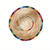 1pc Cute Puppy Dog Cap Cat Straw Woven Sun Hat Mexican Sombrero Pet Supplies Accessories
