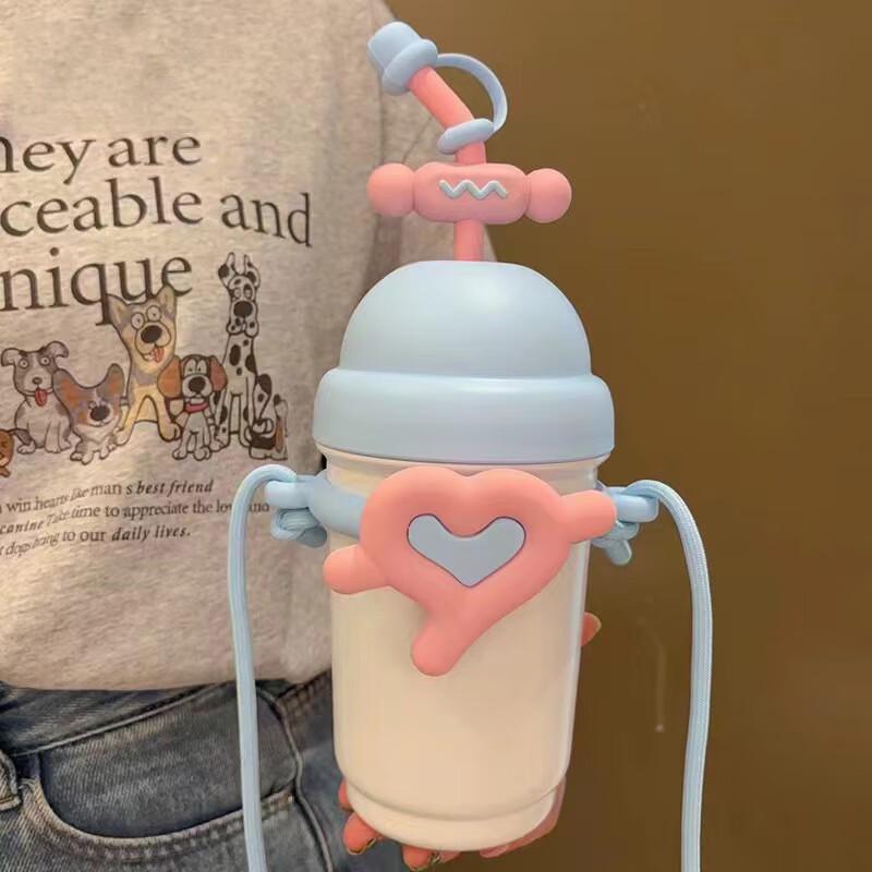 MRSIKEY Love Series Insulated Stainless Steel Straw Cup