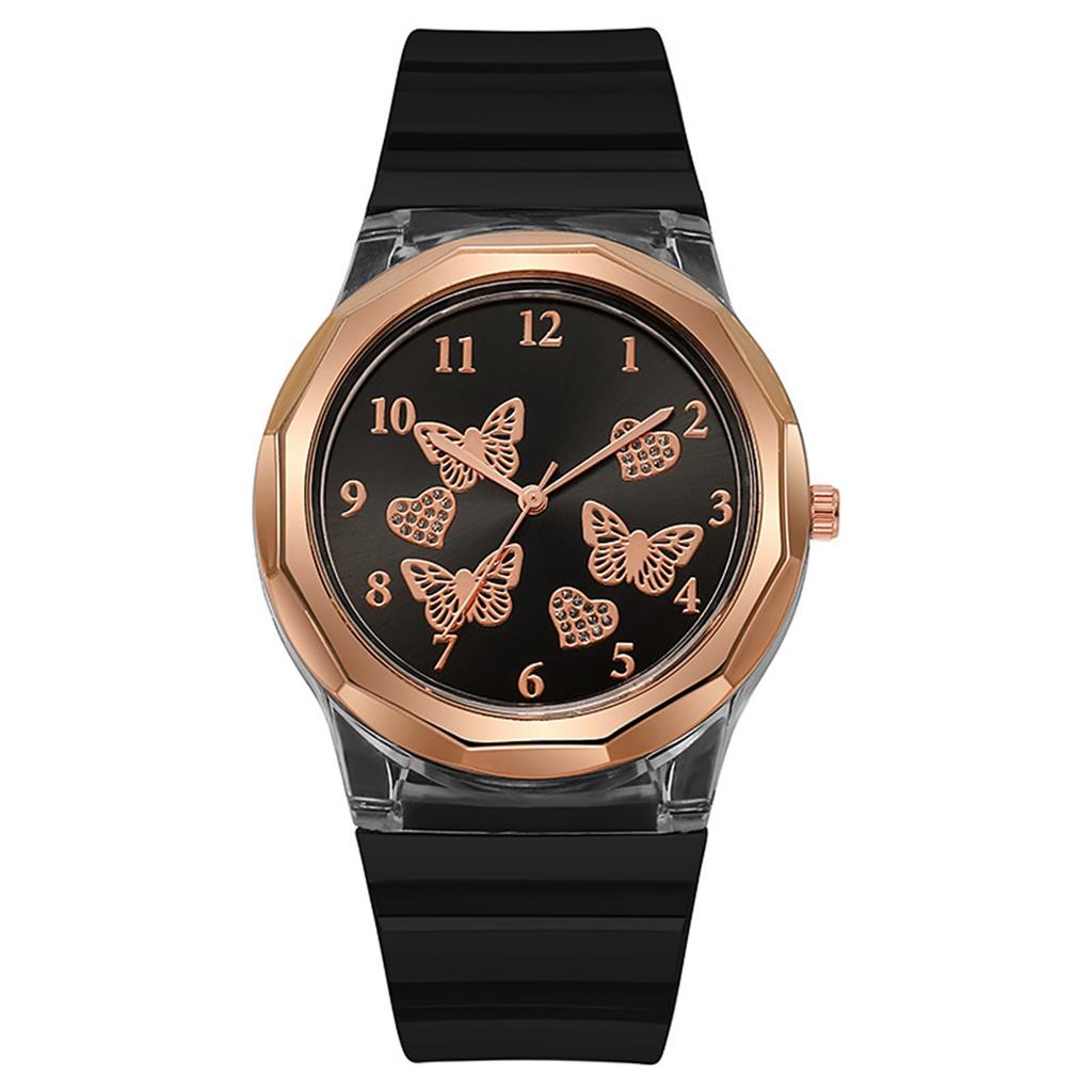 Watch And Mens Silicone Wristband Womens Watch Quartz Watch