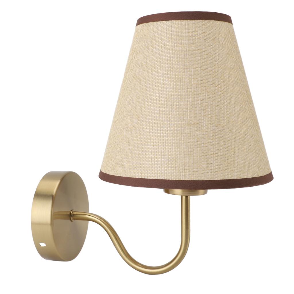 Linen Wall Lamp Modern Decorative Indoor Light for Bedroom Bedside Living Room Hallway Corridor