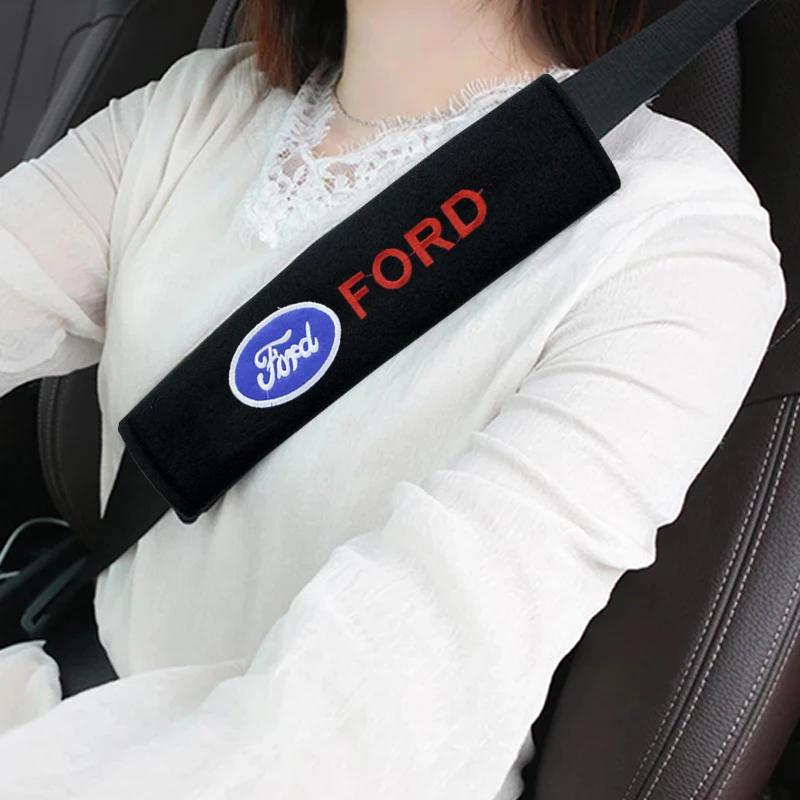 Autoaufkleber 2 Stück Autosicherheitsgurtpolster Schultergurtpolster Abdeckung Für Ford Focus 2 3 Fiesta Fusion Mk2 Mustang Mk7 Auto S