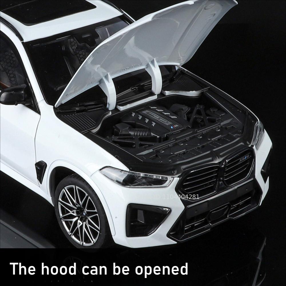 1:18 X5M Honda Accord Car Toys Alloy Diecast Models Shock Absorption Doors Opened Front Wheel Steering Vehices Desktop Ornament akf256