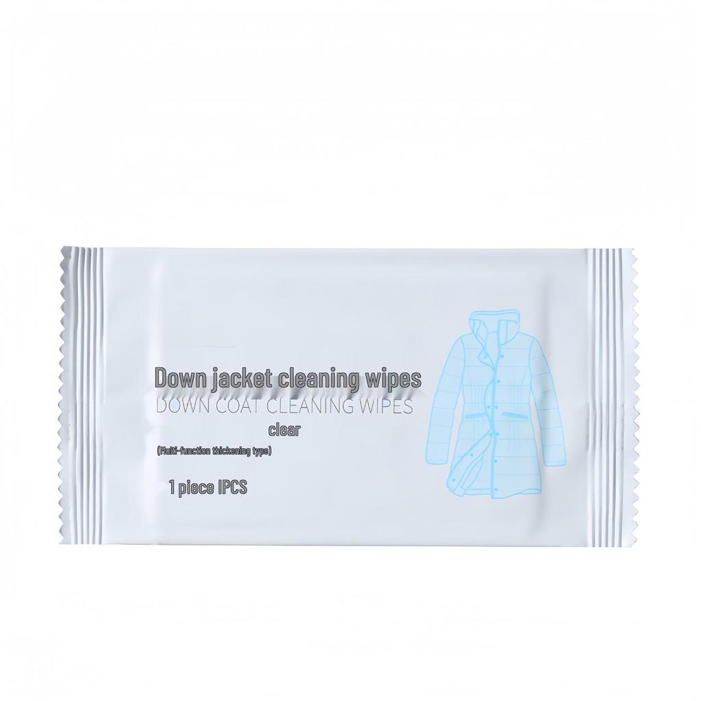 Disposable Quick Clean Wet Wipes for Down Jackets - Stain Removal Without Washing or Brushing