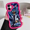 Yugioh Seto Kaiba Phone Case for iPhone 17 16 15 14 13 12 11 Air Pro Max Plus Red Soft TPU Wavy Edge Cover