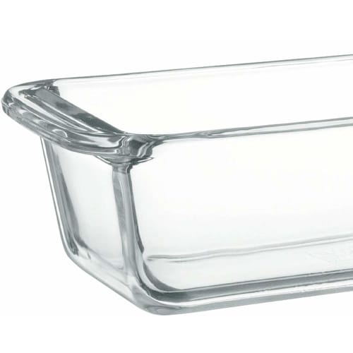Iwaki BC211 Heat-Resistant Glass Cake Pan, Square Pound Cake Pan, 18x8cm