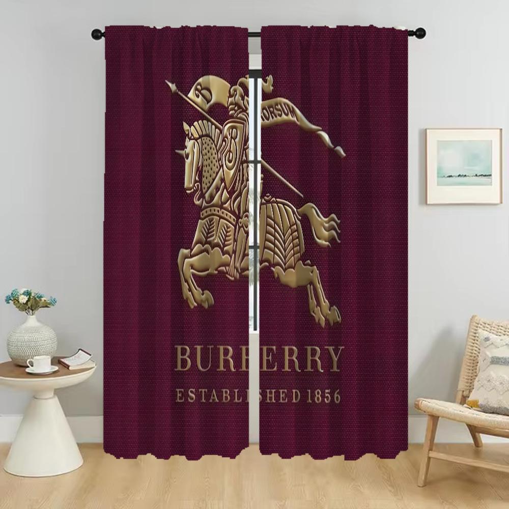 

Burberrys Window Curtain for Room 2 Panel Modern Living Room Curtains Shades Halloween Decoration Partition Tulle for Bedroom W50xH70cmx2pcs-CL