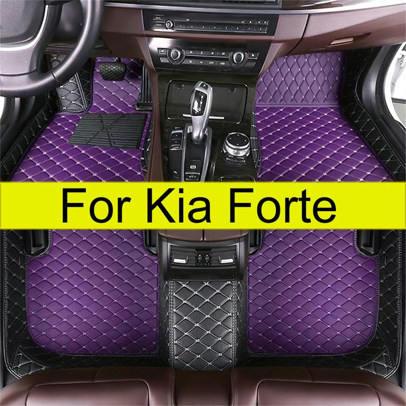 Car Floor Mats For Kia Forte 2009 2010 2011 2012 2013 2014 2015 2016 2017 Foot Pads Carpet Cover Interior Accessories
