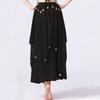 Ladies' Belly Dance Skirt Hanging Coin Skirt Chiffon Big Swing Skirt Performance Dress Shining Stage Performance Dress Shining Half Body Skirt