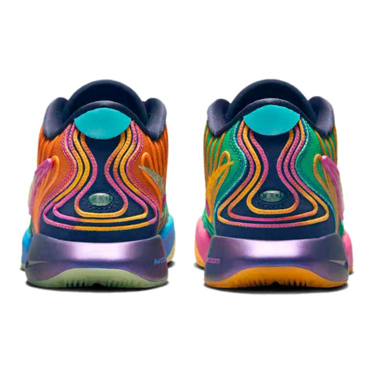 Nike Pantofi de baschet pentru copii mari LeBron 21 Optimism Photo Blue Laser Fuchsia Vapor Green Laser Orange Thunder Blue Green Shock HF6819-400