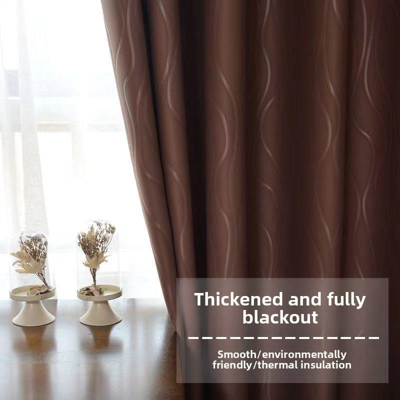 In High Precision Embossed Curtains Finished Curtains Curtains Window Screens