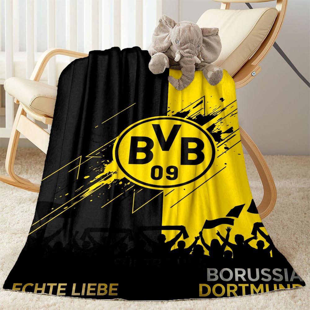 Bvb Borussia Football Fan Blanket Durable Comfort Great For Livingroom Bed Office Four Seasons Multipurpose Warmthful Decor