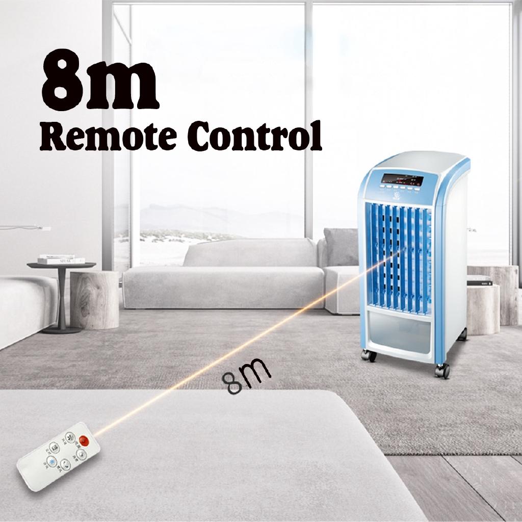 4L Multifunction Remote Control Air Conditioner Cooling Fan Timer Cooler Humidifier Purifier Adjust 3 Speed+4 Ice Crystal