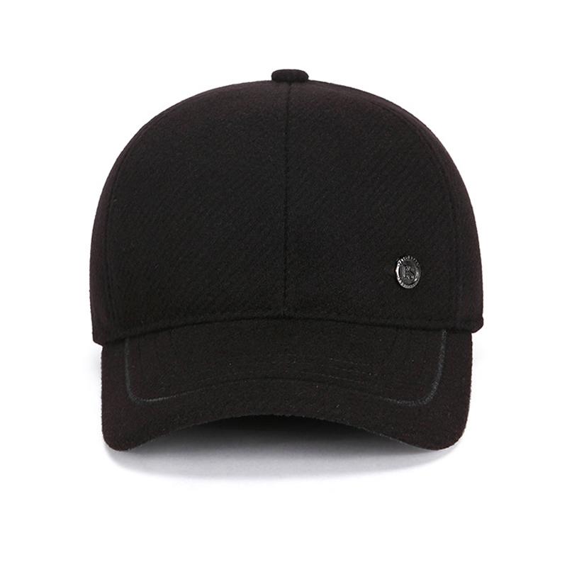 Middle-Aged and Elderly Autumn Winter Cap Outdoor Cycling Warm Cotton Cap Men Windproof Ear Protection Baseball Cap