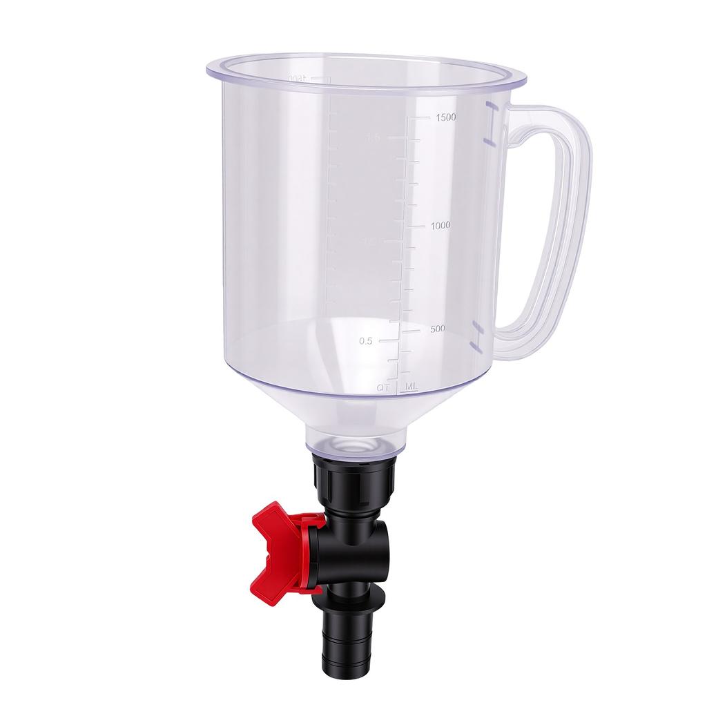 Engine Oil Funnel Kit Universal 1.5L Radiator Coolant Filling Spill Proof Funnel Kit for Vehicles