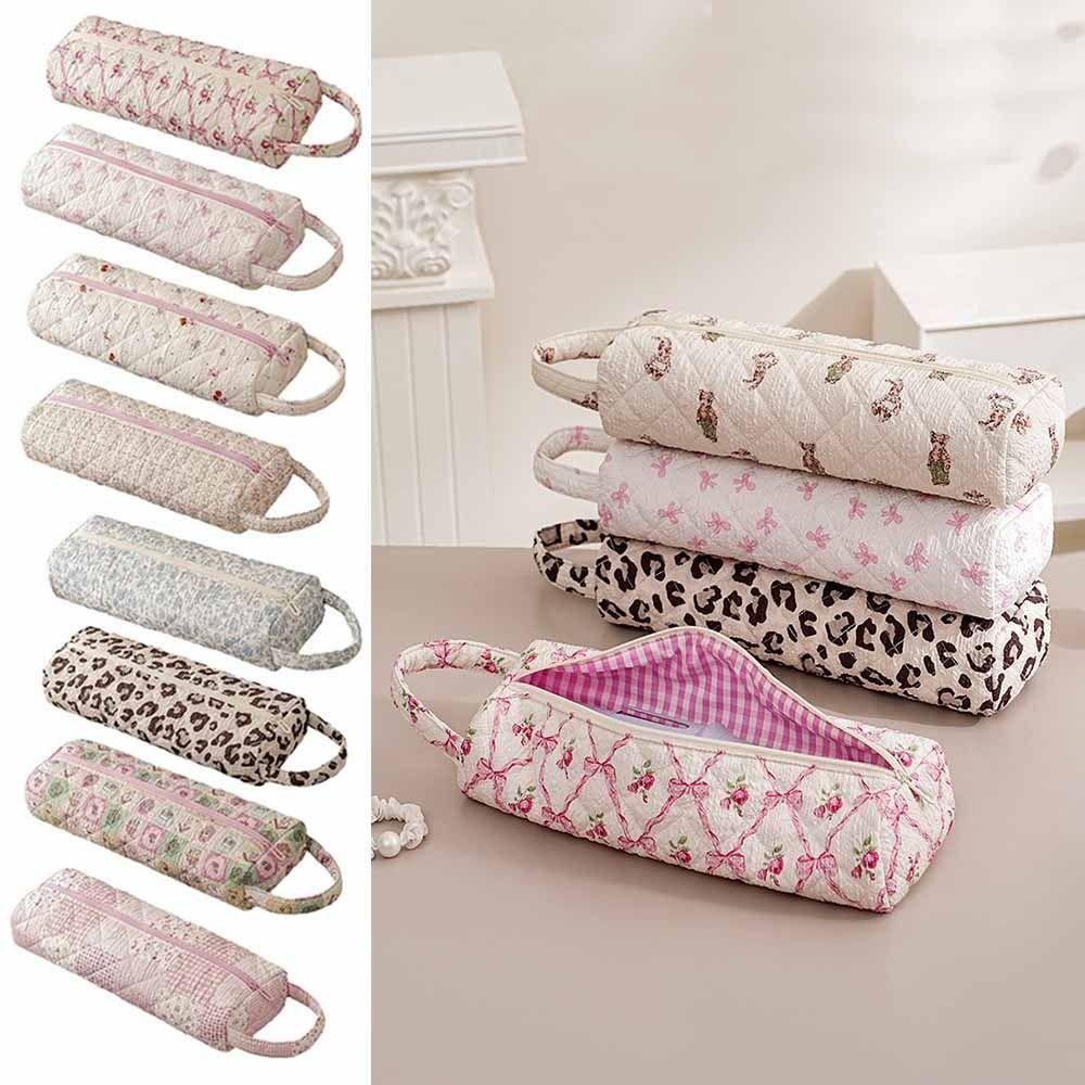 Quilting Cotton Hair Dryer Storage Bag Soft Curling Iron Carrying Case  Home Storage