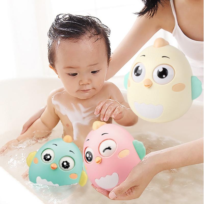 Cute Chick Baby Toddler Plastic Wobbler Toy With Built-in Bell Perfect For Sensorial Development Brand Ruicheng