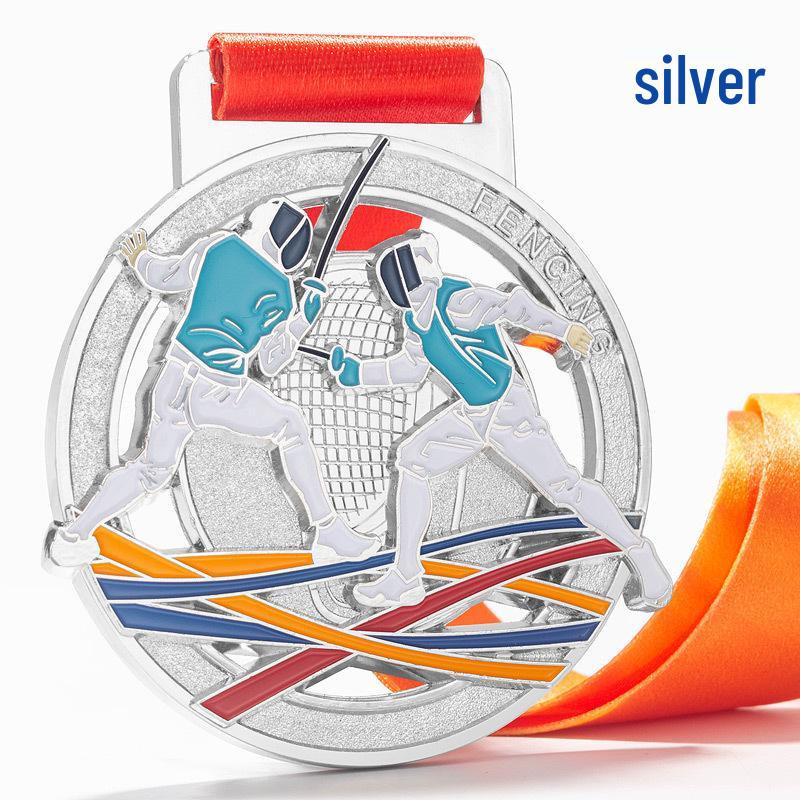Custom Fencing Competition Medals & Plaques for Youth Fencer Championship - 1st, 2nd, 3rd Place Awards