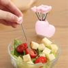 Tiny Forks For Appetizers Fruit Dessert Forks Heart Strawberry Shape 10 Pieces Reusable Picks Kitchen Utensils Set With Storage