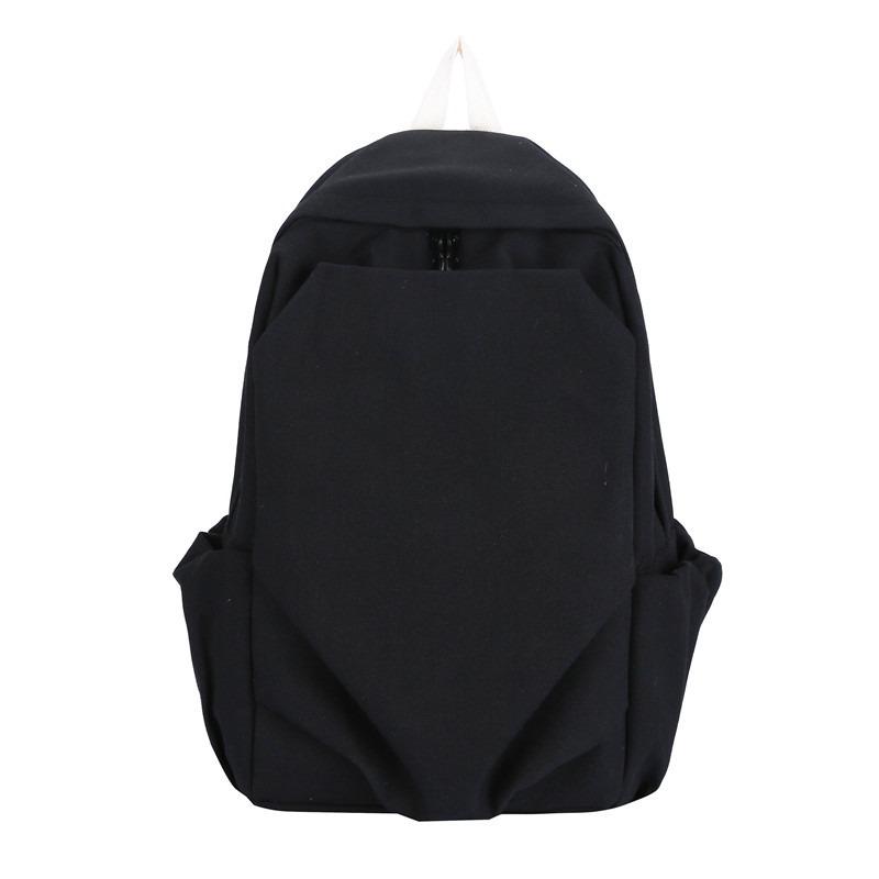 Vintage Backpack Men's Simple Large-capacity Backpack Campus Canvas Junior High School High School College Student Schoolbag Women