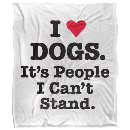 Ephemera I Heart Dogs Seidige Superweiche Decke