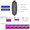 12V 4-Panel Plant Seedling Growth Light 6 Brightness Plant Shelf Fill Light,EU Plug