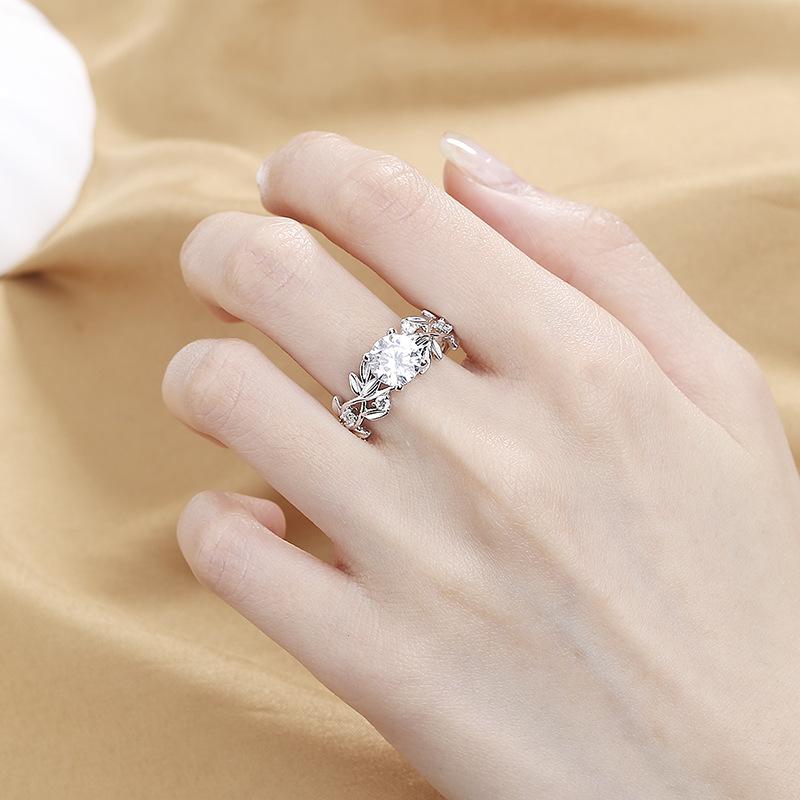 Lindon Klassischer Zirkonring aus Kupferlegierung, Damenschmuck, Hochzeitsversprechen, Partygeschenk