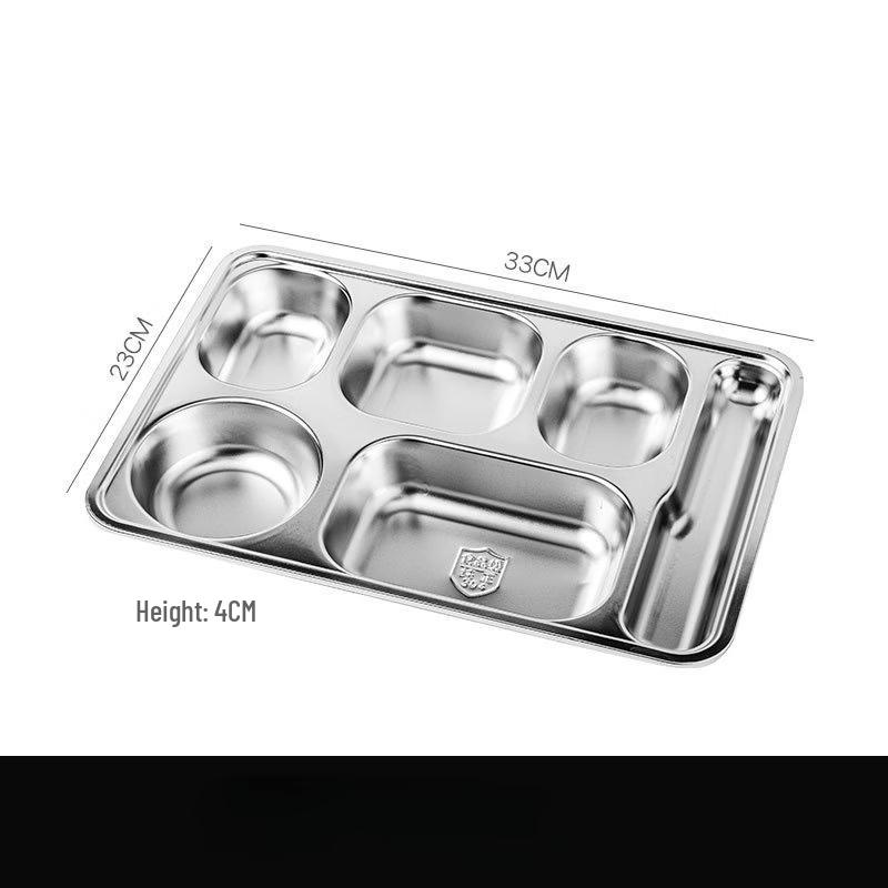 ZISIZ Stainless Steel 6-Compartment Bento Box