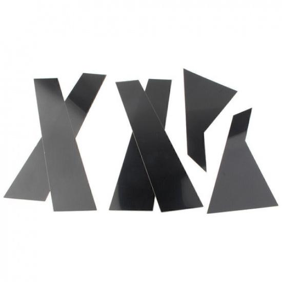 For Kia Forte -2024  Sedan 6pcS Set Black Pillar Posts Door Window Trim