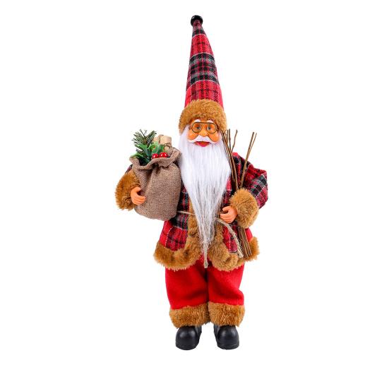 Weihnachten Weihnachtsmann Puppe Ornamente Niedliche Realistische Weihnachtsmann Figur Festliche Feiertagsdekoration für Zuhause Küche Hotel