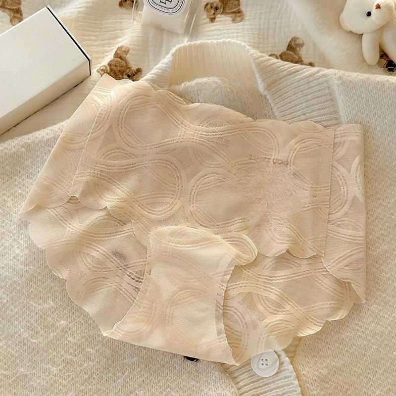 Confezione Estiva da Donna Lusso Leggero Senza Tracce sul Fianco Seta Ghiacciata Sensazione Fresca Aria nella Vita Alta Vita Slip