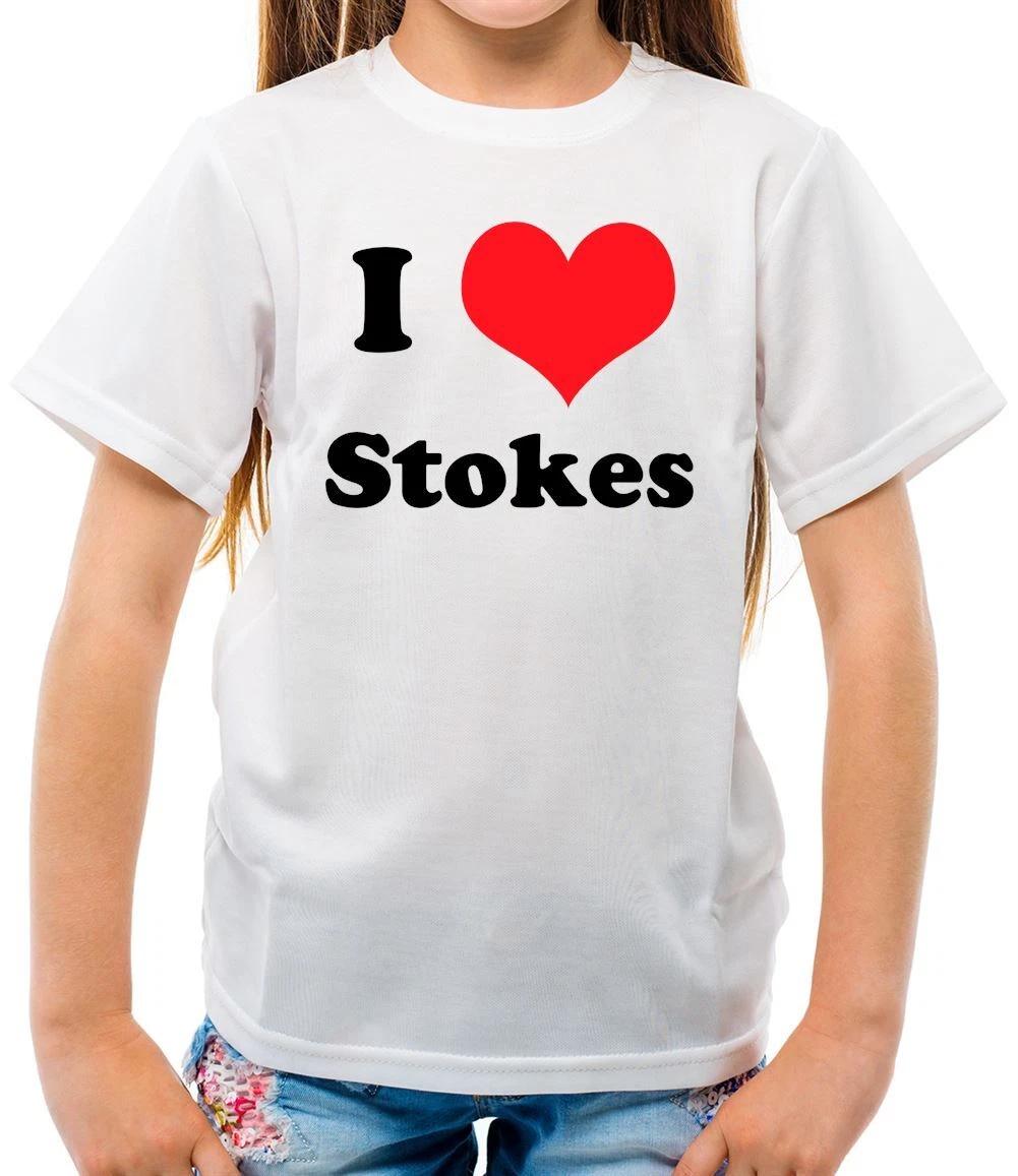 I Love Stokes - Kids T-Shirt - Cricket Tour Ashes Ben Player Bat Fan Love 110