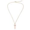 Opal Stone Hexagonal Column Quartz Necklaces for Women Natural Crystal Pendant Necklace Bohemian Statement Jewelry Gift
