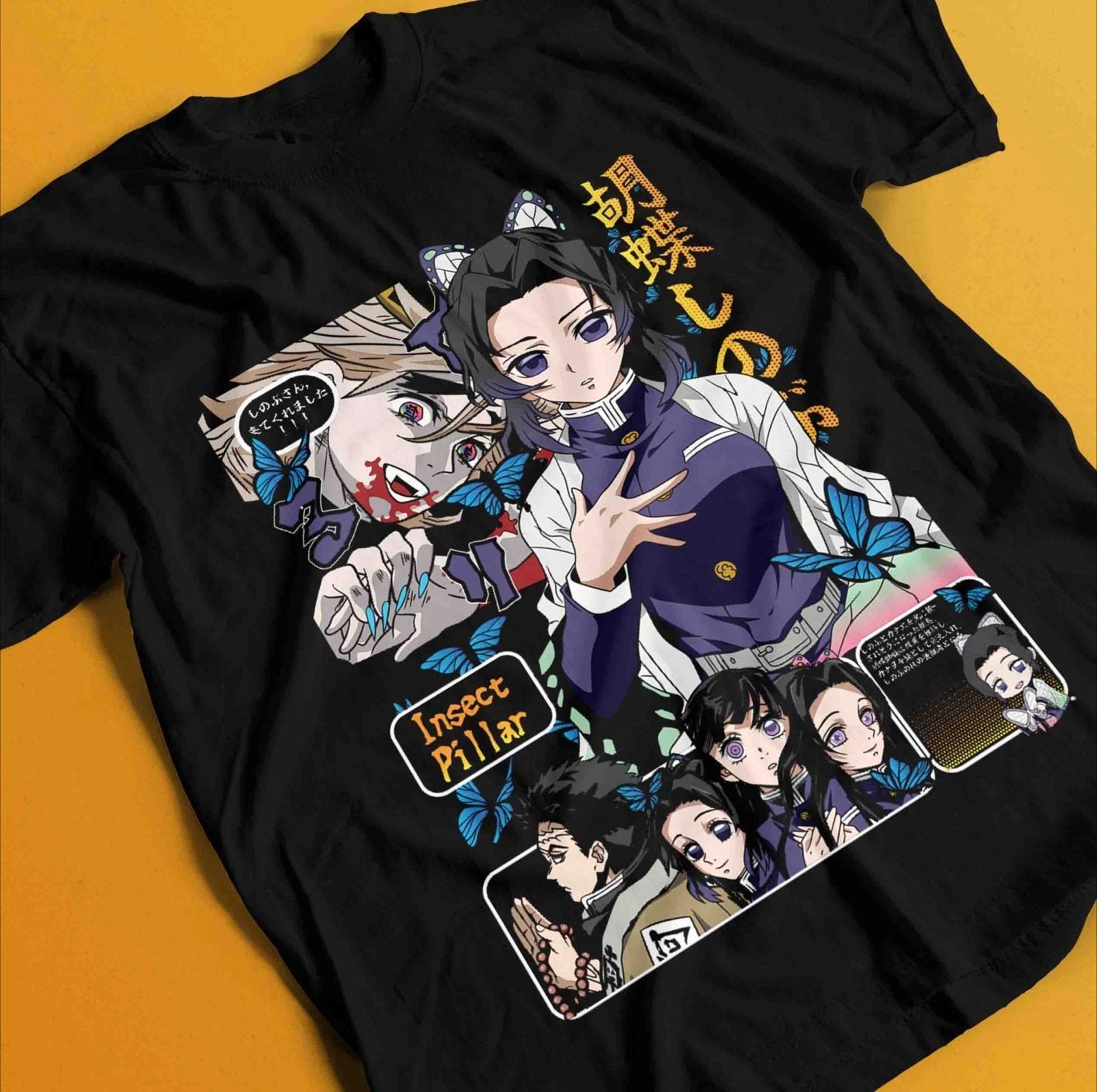 

Demon Slayer Shirt Shinobu Kocho Tshirt Tanjiro TShirt Muzan Doma Kokushibo Tee Summer Unisexs and Womens Breathable Tshirt Top S