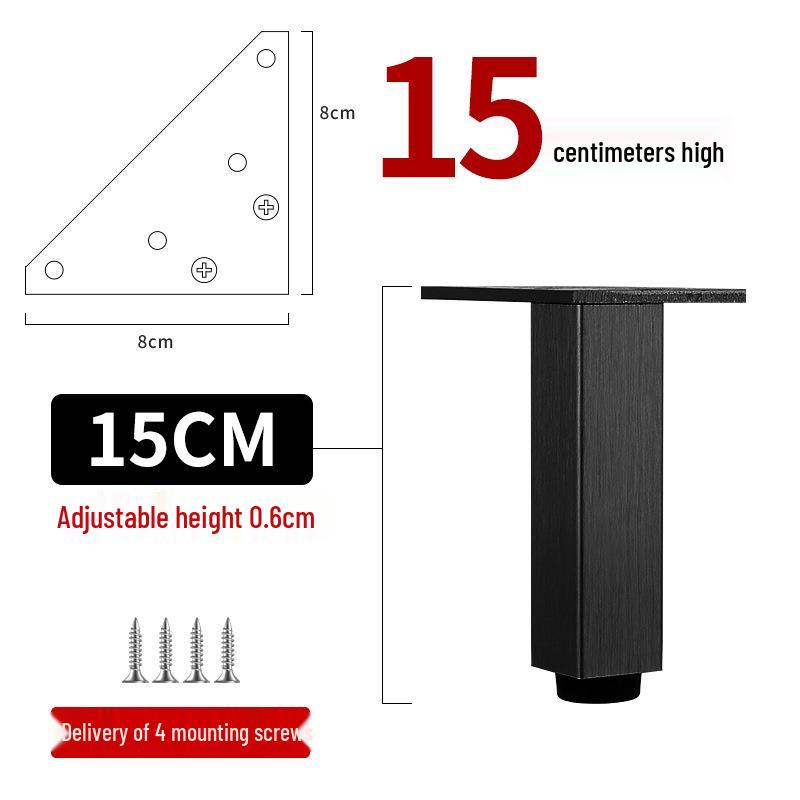 Adjustable Aluminum Alloy Furniture Legs for Cabinets, Sofas, Coffee Tables, TVs, and Beds