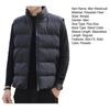 Men Waistcoat Stand Collar Sleeveless Slim Fit Vest Coat