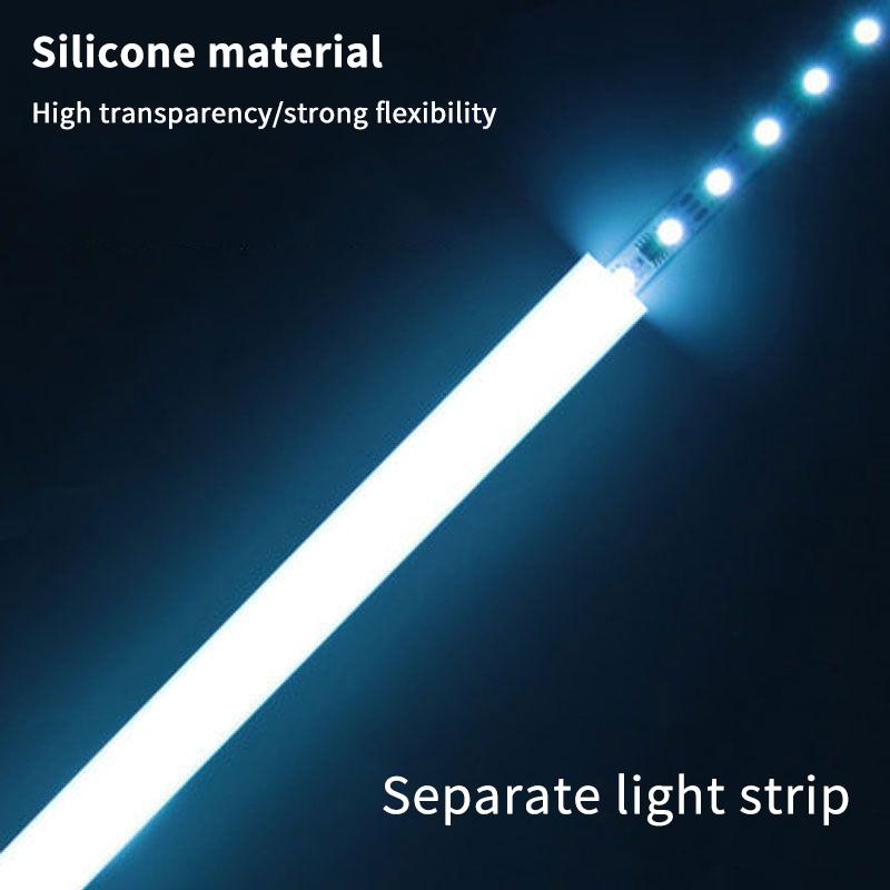 1 Piece Soft Recessed Silicone Diffuser Channel For 5050 Cob Flexible Ribbon Strip Light 1/3/5M Embedded Led Neon Rope Tube