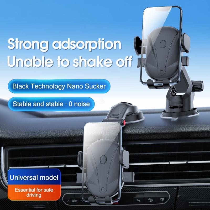 Verbessertes Auto-Handyhalter • Starke Saugnapfbasis • 360° drehbar • Tragbares Autozubehör • Handyhalter & GPS-Ständer