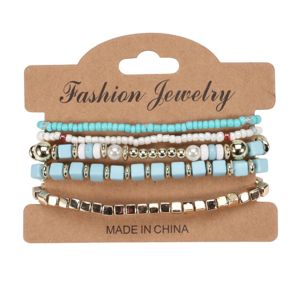 JYL TS Bracelet Bohemian  Multi-layer Beads Exudes Vitality