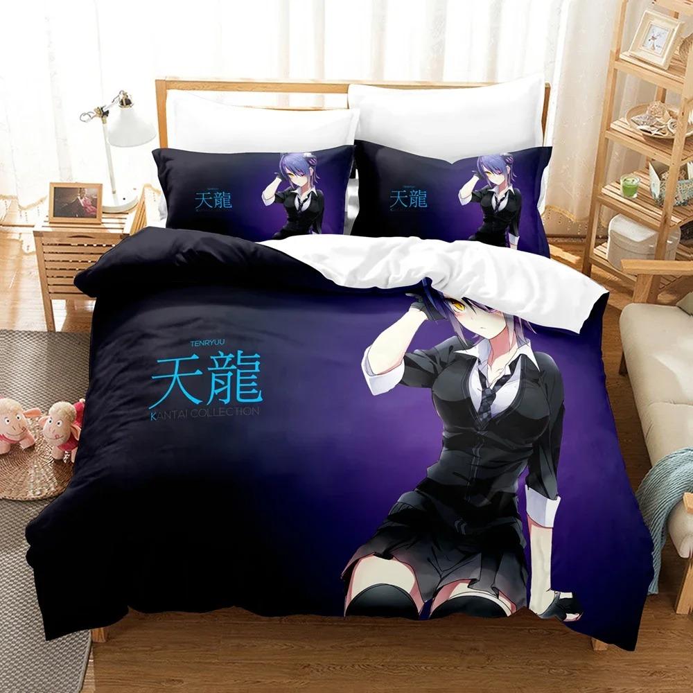 3D Anime - Kantai Collection Bedding Set Single Twin Full Queen King Size Bed Set Adult Kid Bedroom Duvet Cover Bed Sheet Set