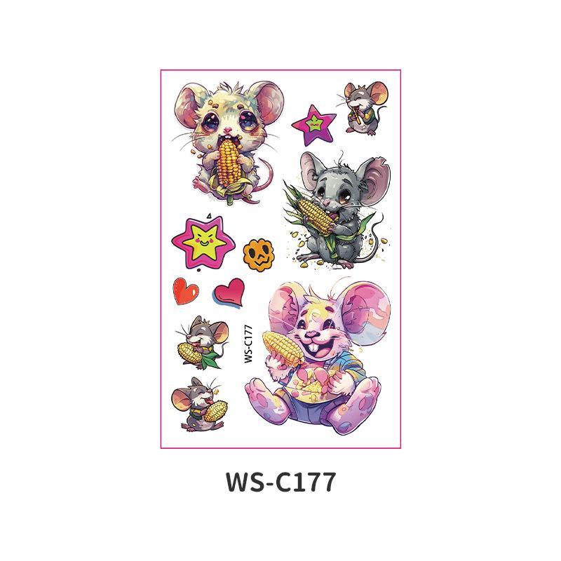 Cross Border Children's Cartoon Tattoo Stickers Space Dinosaur Boy Girl Cute Temporary Waterproof