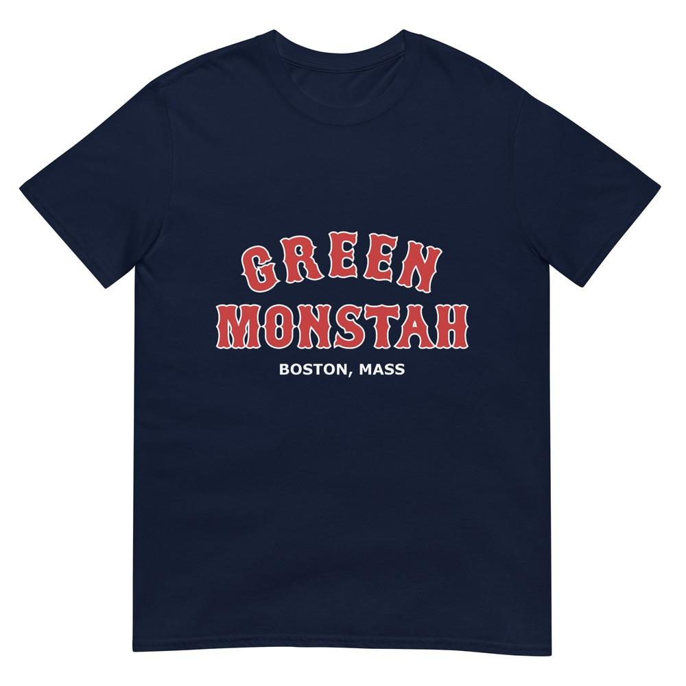 Green Monstah Funny Boston Mass New England Sports Gift Tshirt S