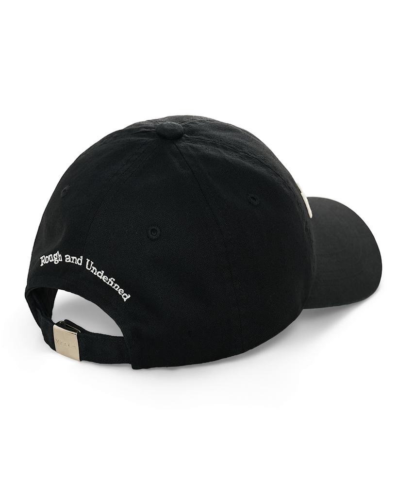Mattengkim Applique Felt Logo Ball Cap In Black