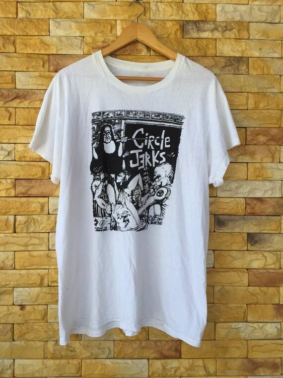 90s circle jerks punk band shirt S to 5XL T-shirt White Color PP2982 S